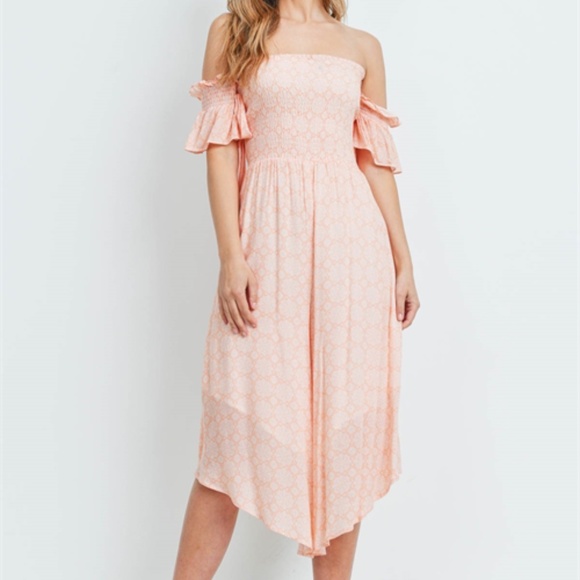 PEACH WHITE ROMPER - Picture 8 of 14